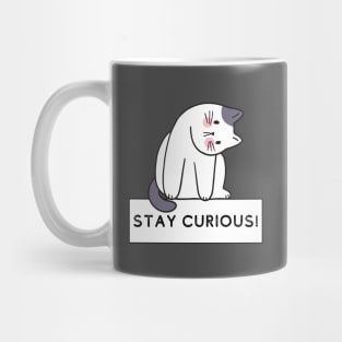 "Curious Kitty" - Inspirational Feline Tee Mug